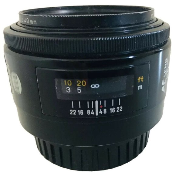 MAMIYA 500DTL CAMERA + MINOLTA  AF 50mm 1:1.7 LENS + Case + MANUAL VTG AS IS - Picture 7 of 12